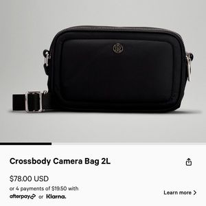 LULULEMON BLACK CAMERA BAG